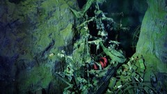 Illustrations sinking ships underwater