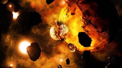 Impact outer space planets