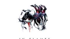 In flames