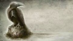 in flames Sounds of a Playground Fading crow anthropomorphism