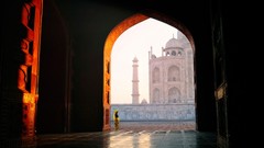 India Taj Mahal architecture buildings sunlight national 