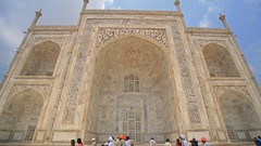 India Taj Mahal front architecture
