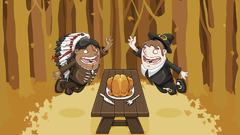Indians Thanksgiving pilgrim Turkey