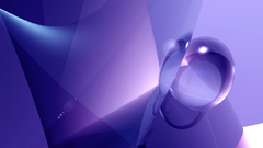 Indigo ball waves abstract