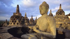 Indonesia statues Buddha Temples
