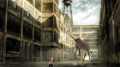 Industrial children Giraffes buildings cities