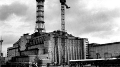 Industrial tschernobyl reactor sarcophagus
