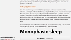 Infographics sleeping