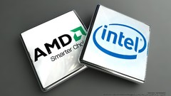 Intel brands logos amd