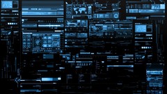 Interface Screens digital art futuristic Rainmeter