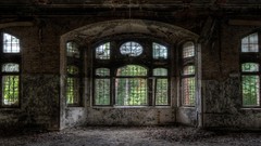 Interior abandoned dual screen buildings interior design 