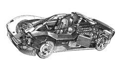 Interior cars white background Yamaha drawings Supercars rare 