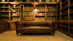 Interior design vintage Library