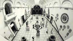 Interior Museum statues architecture renaissance