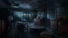 Interior ruins the last of us artwork video games 