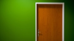 Interior simple doors Green