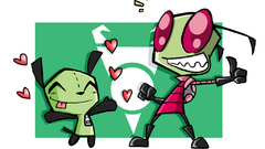 INVADER Zim Hearts gir