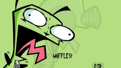 Invader Zim waffles gir