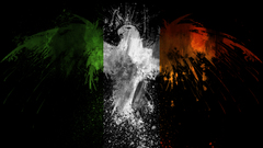 Ireland flag done high
