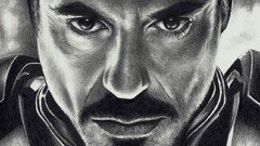 Iron Man faces fan art robert downey jr illustrations tony 