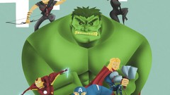 Iron Man fan art thor captain america Black Widow Hawkeye 