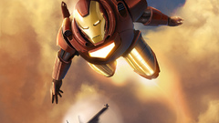 Iron Man flying superheroes