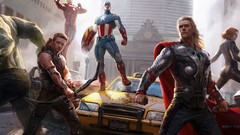 Iron Man Scarlett Johansson thor superheroes concept art 