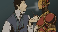 Iron Man Sherlock Holmes pipes fan art robert downey jr artwork 