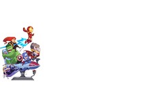 Iron Man shield Chibi thor superheroes captain america Avengers 