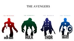Iron Man silhouettes thor captain america The Avengers Hulk 