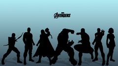 Iron Man silhouettes thor superheroes captain america Avengers 
