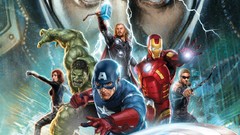 Iron Man thor captain america Black Widow Hawkeye loki Hulk 