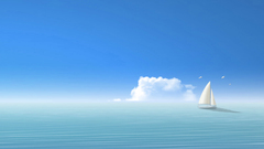 Islandboat Island boat alone