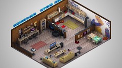 Isometric headphones homes