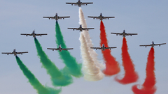 Italy aermacchi frecce tricolori