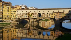 Italy Bridges Florence rivers ponte vecchio