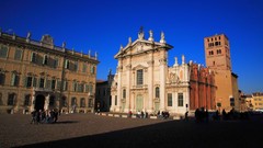 Italy duomo cathedrals Mantova Lombardia Piazza Sordello