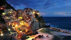 Italy manarola night City
