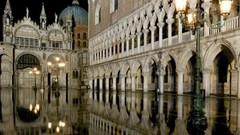 Italy venice architecture street lights