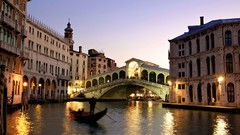 Italy venice canal rialto bridge grand