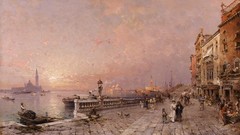 Italy venice paintings cityscapes artwork Franz Richard 