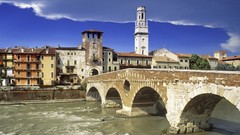 Italy Verona veneto Ponte Pietra