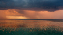 Jamaican rain awesome seascaper