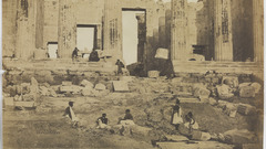 James Greece temple high robertson ruined circa 1850