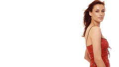 Janssen red dress white