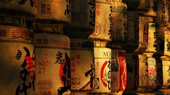 Japan alcohol barrels Sake