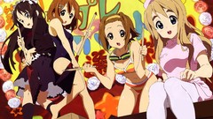 Japan Anime cartoons akiyama mio k - on hirasawa yui tainaka 