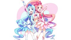 Japan Anime cartoons animation precure Simple Background Pretty 