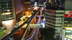 Japan Asia buildings streets cityscapes fukuoka trainway