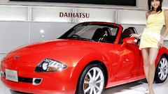 Japan cars vehicles daihatsu red cars new copen